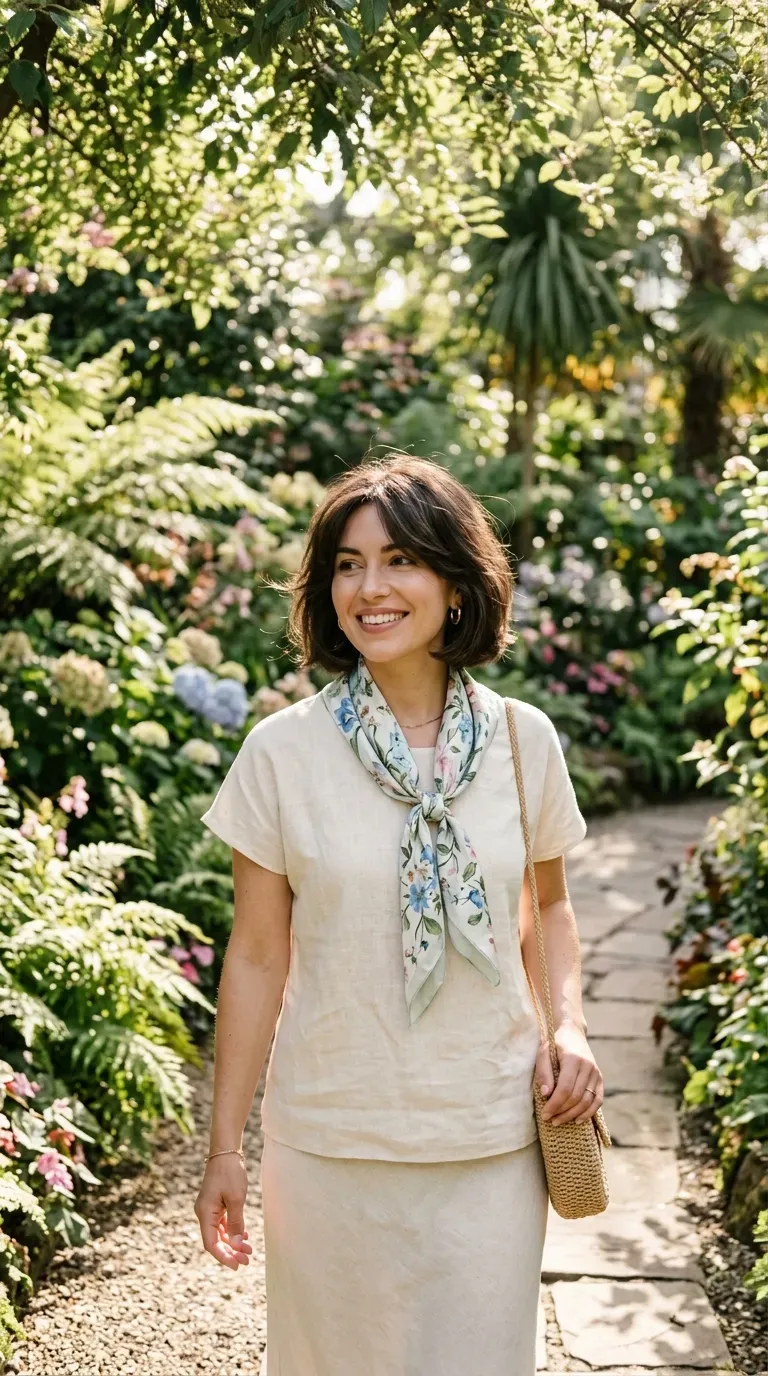 Bob haircut with soft face-framing layers on woman with thin fine hair