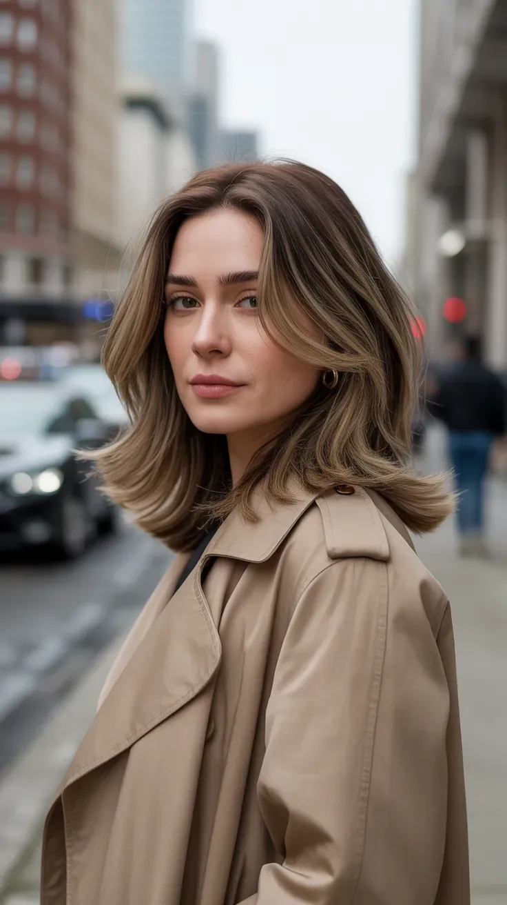 Woman with soft bouncy curls styled using velcro rollers throughout